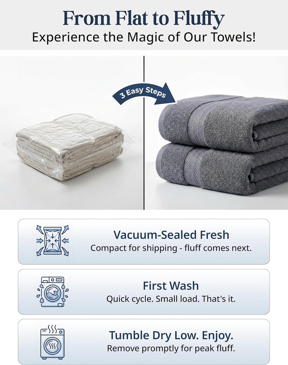 Thumbnail 3 de LANE LINEN Luxury 24 PCs Bath Towels Set 24pc
