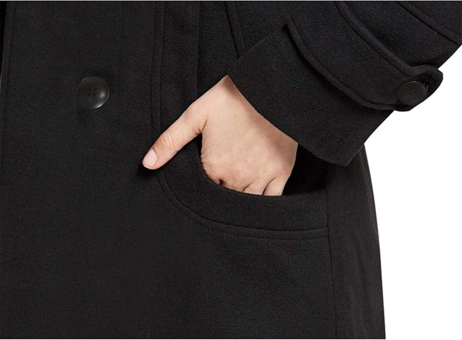 Thumbnail 6 de Tanming Wool Pea Coat Hooded, Double Breasted