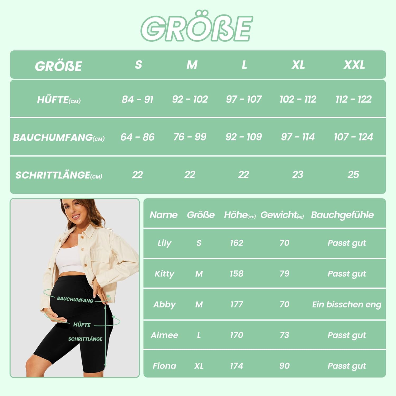 Thumbnail 4 de DDOBB Damen Umstandsleggings mit Taschen (High Waist) – blickdicht, weich elastisch für Schwangerschaft, Yoga & Alltag