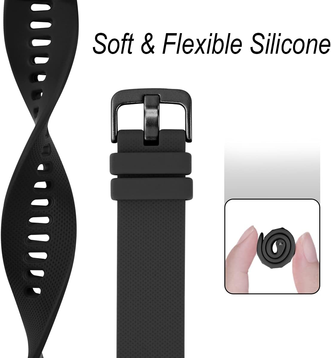 Thumbnail 2 de Vobafe 20mm strap for Garmin Vivoactive 3 watch