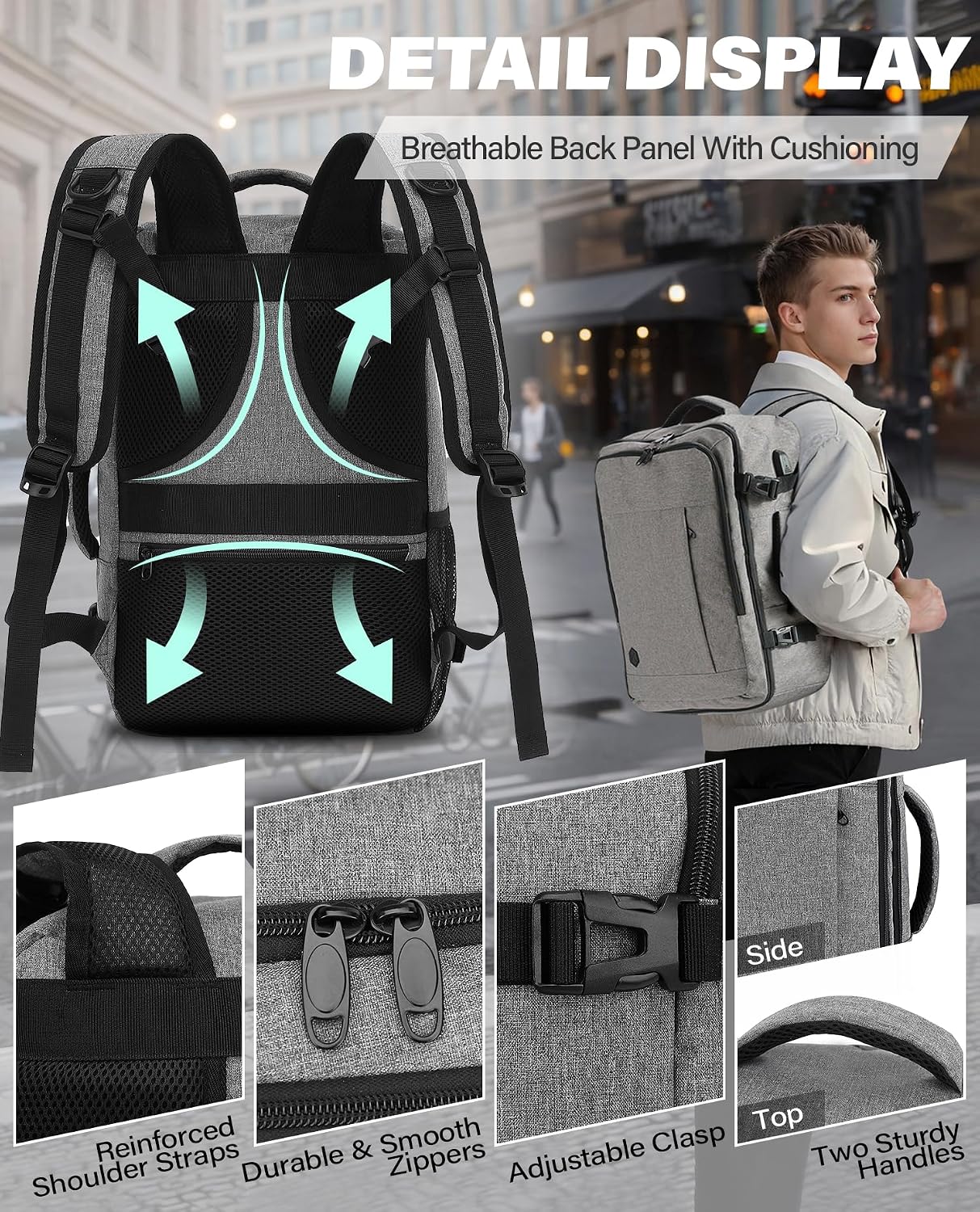 Thumbnail 4 de VANKEV Easyjet Cabin Bag 45x36x20 30L