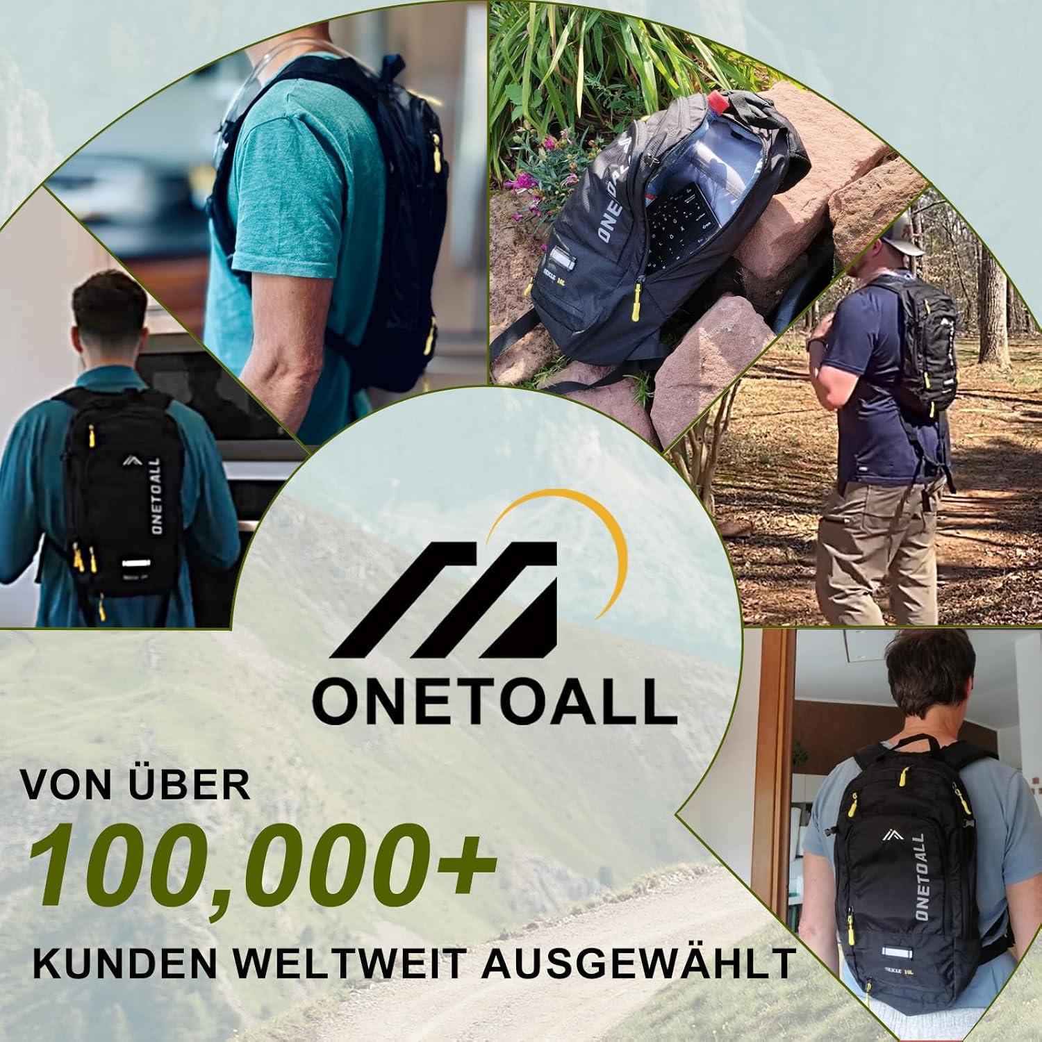 Detalle 2 de LOCAL LION Fahrradrucksack 10L mit Regenschutz
