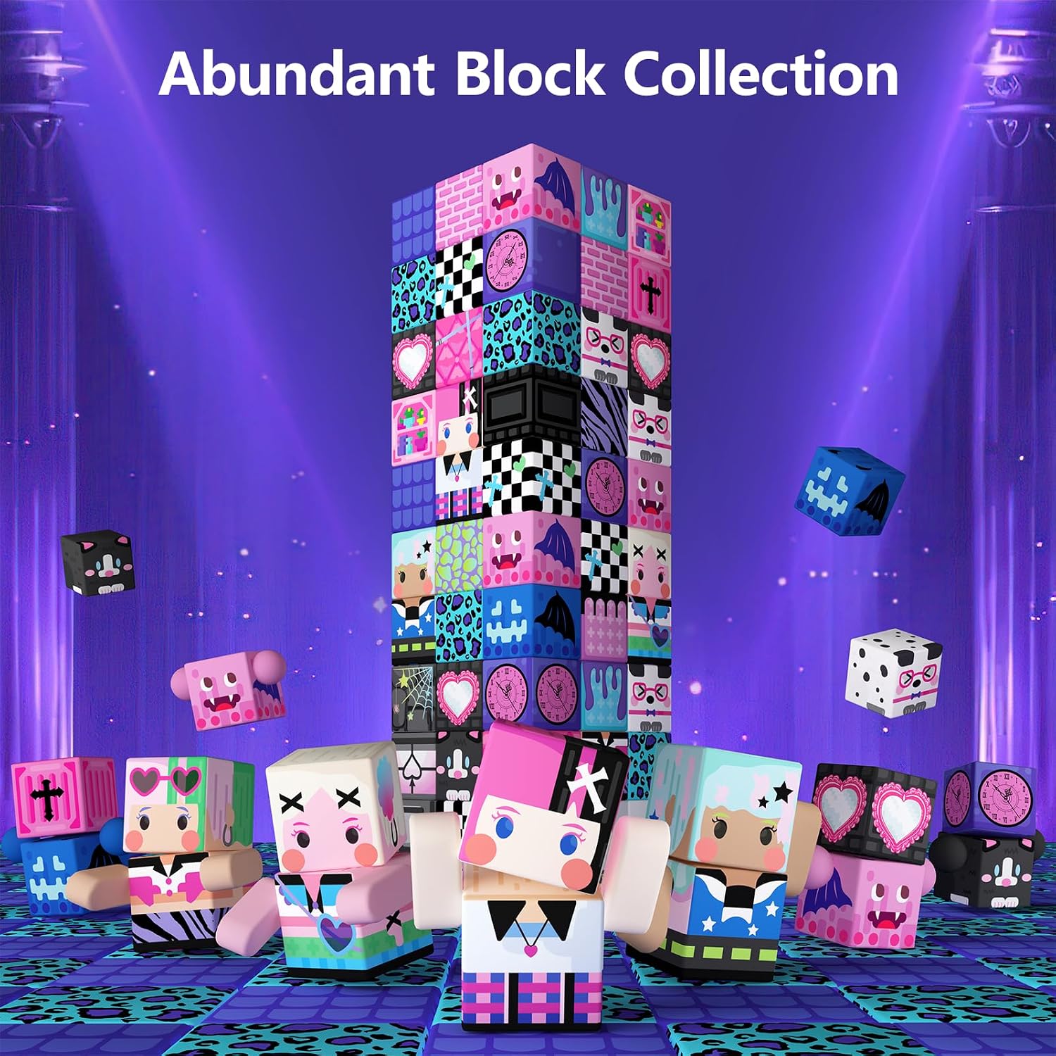 Detalle de GobiDex 100PCS Magnetic Blocks for Girls (MagWonder) — Magnet Building Toys Set for Creative Play & STEM