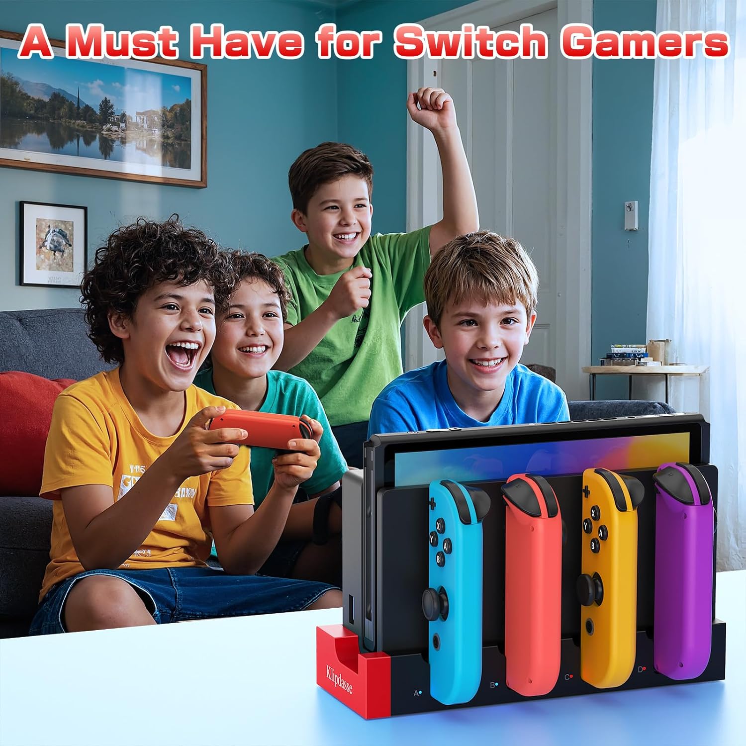 Thumbnail 6 de Klipdasse Joycon Ladestation 4er Ladegerät