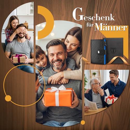 Thumbnail 6 de TENBST Geldbörse Herren – Slim Wallet mit RFID, Münzfach und Pop-up-System
