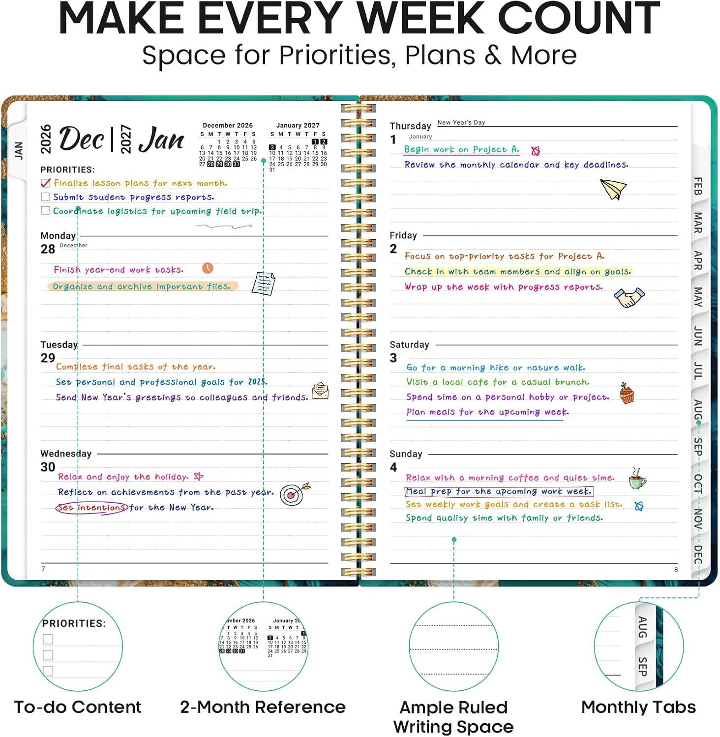 Detalle de 2027 Planner, 8.5" x 11