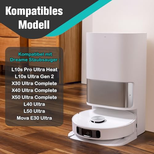 Detalle de UNU 16 Stück Staubbeutel für Dreame X30/X40/X50 Ultra & Co. – 3,2 L, mit Auto-Verschluss