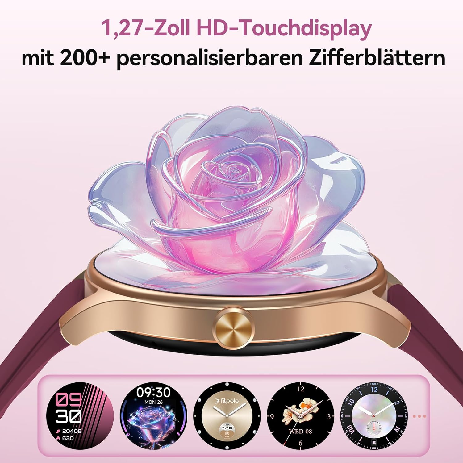 Thumbnail 1 de Amoled Ultra-Clear Smart Watch for Women
