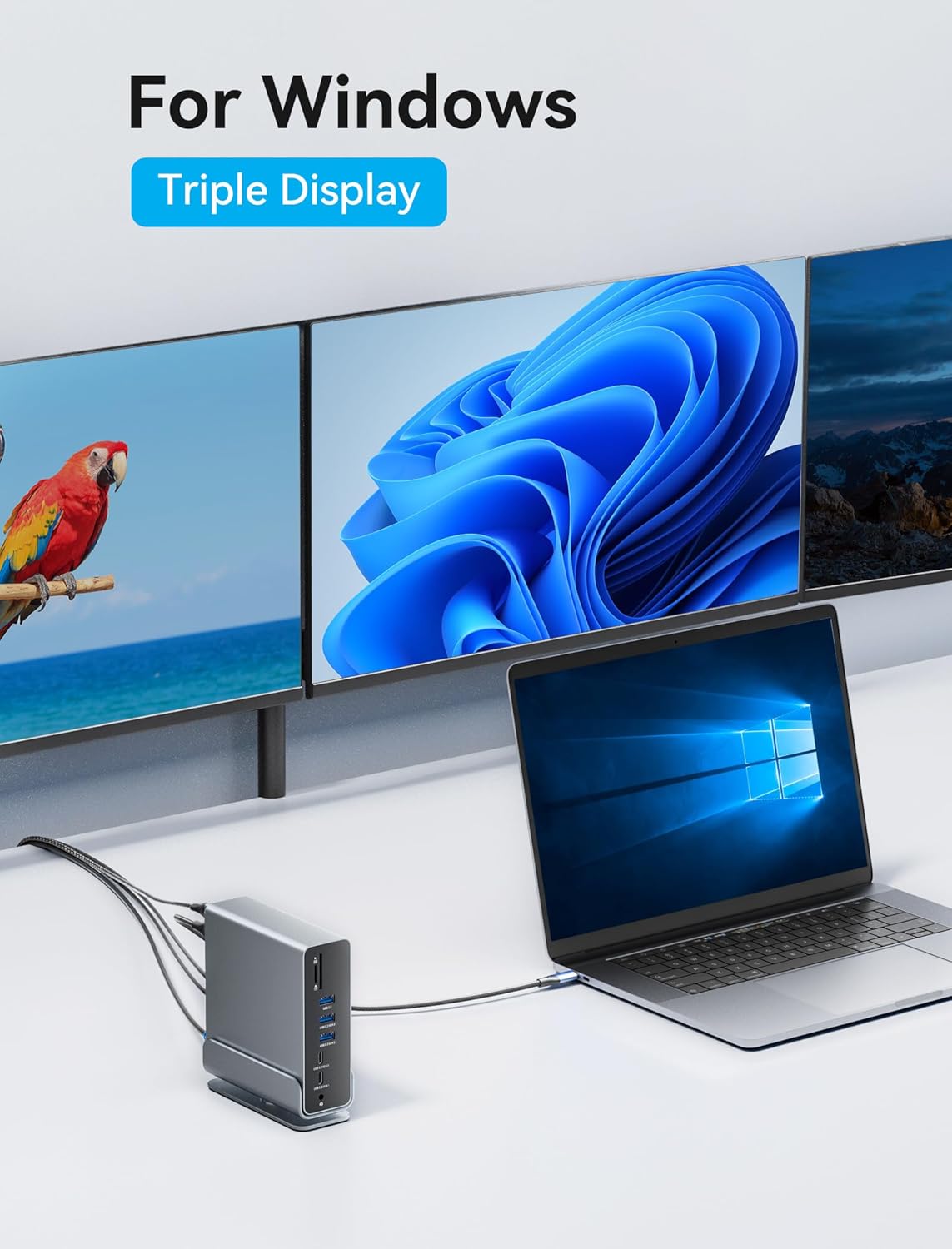 Thumbnail 6 de Vention USB C dock 100W 4K dual display