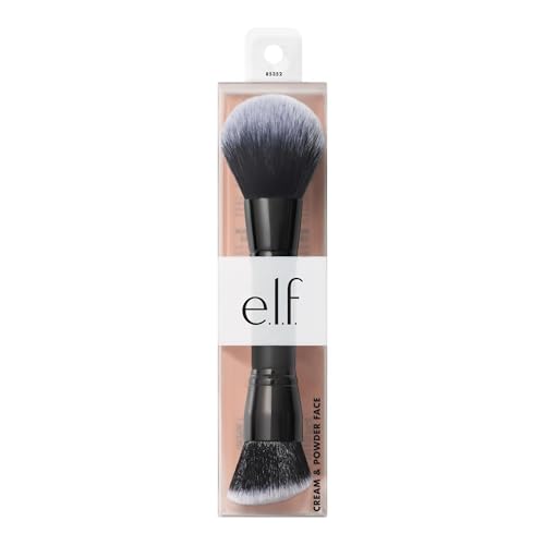 Detalle de e.l.f. Dual-Ended Cream + Powder Brush: All-in-One Tool for Cream and Powder Makeup