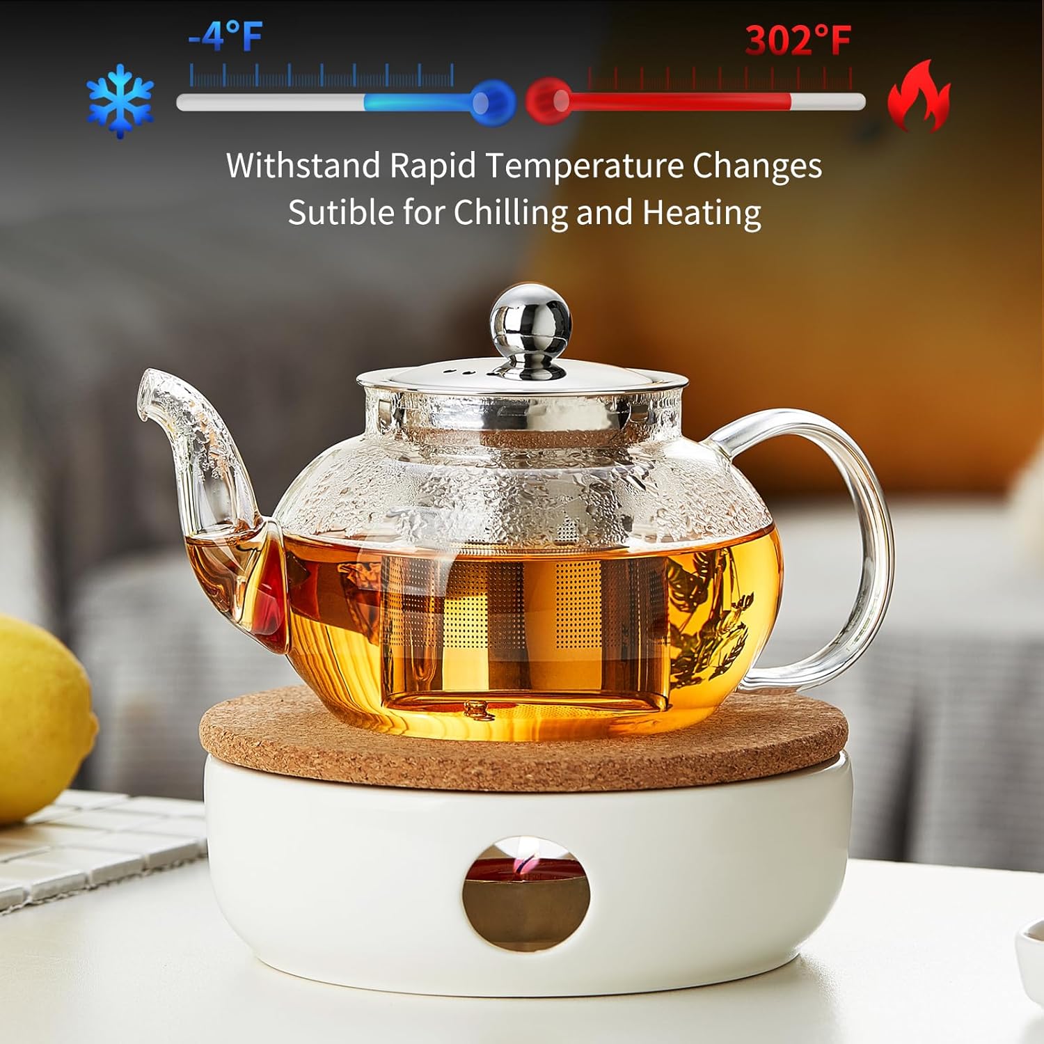 Thumbnail 5 de ClearTea Maker Glass Teapot 600ml ๐ต