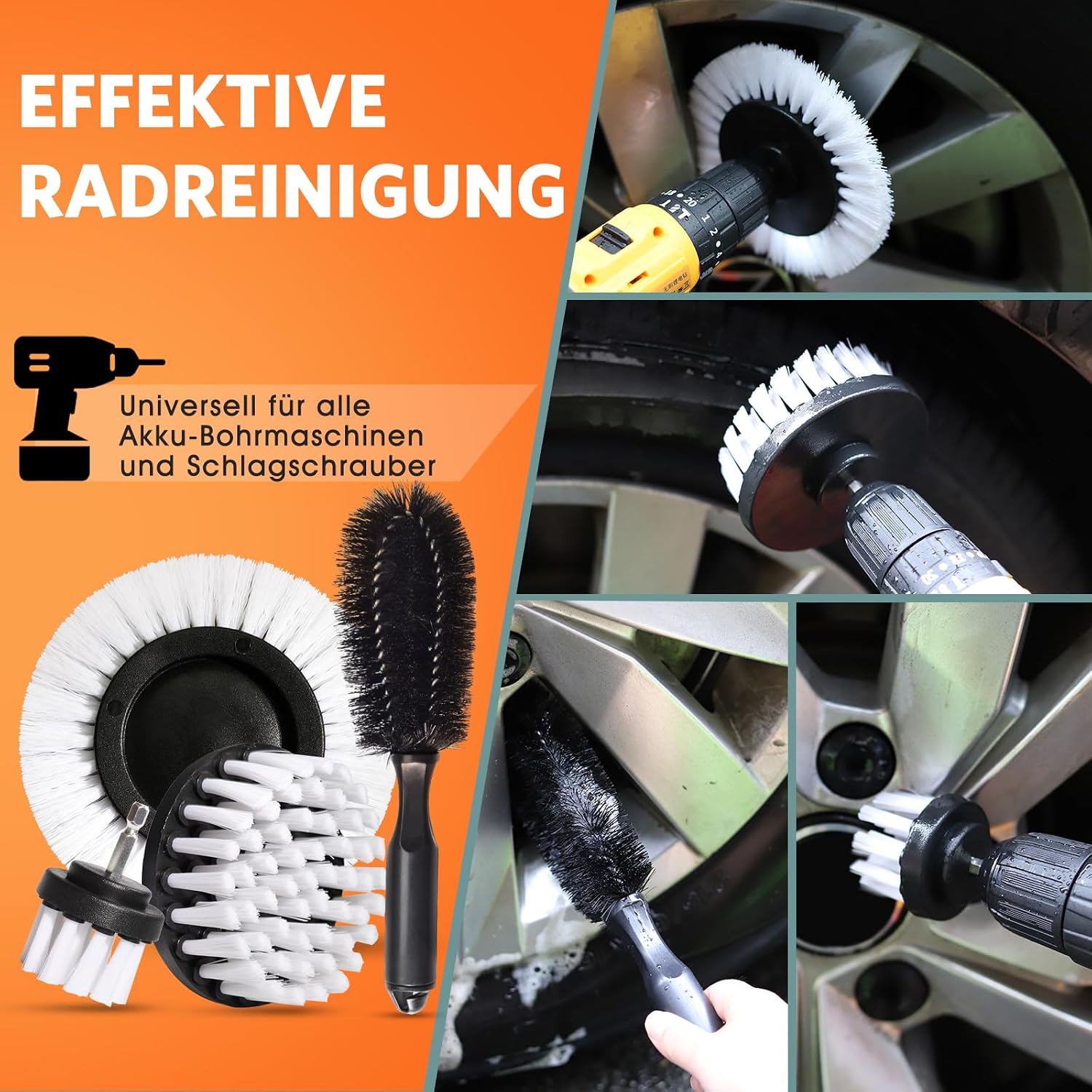 Thumbnail 2 de KEYAYE Auto Reinigungsset (25-teilig) – Bürsten & Detail-Pinsel für Innenraum, Außen und Lüftungsschlitze