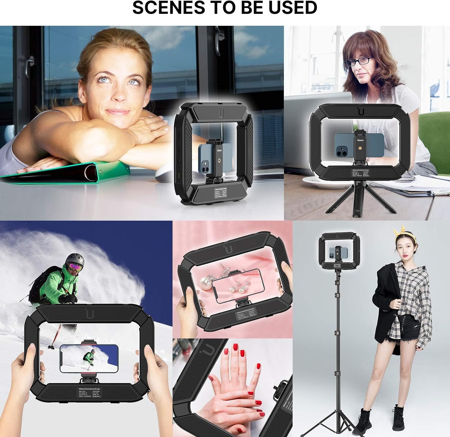 Detalle de ULANZI U-Rig Smartphone Video Rig avec lumière et stabilisateur portable