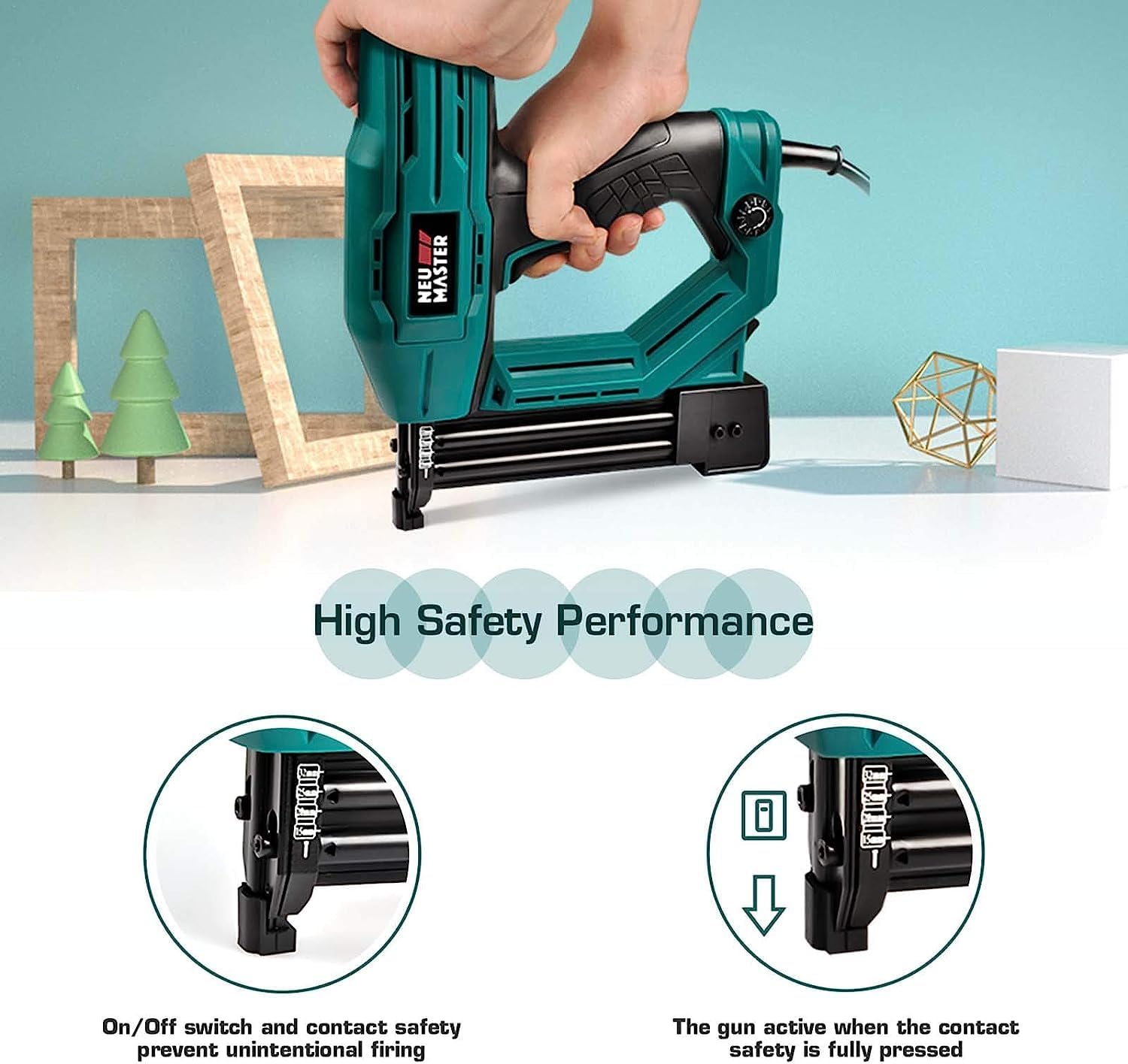 Detalle de NEU MASTER NTC0040-AU Electric Brad Nailer 18G