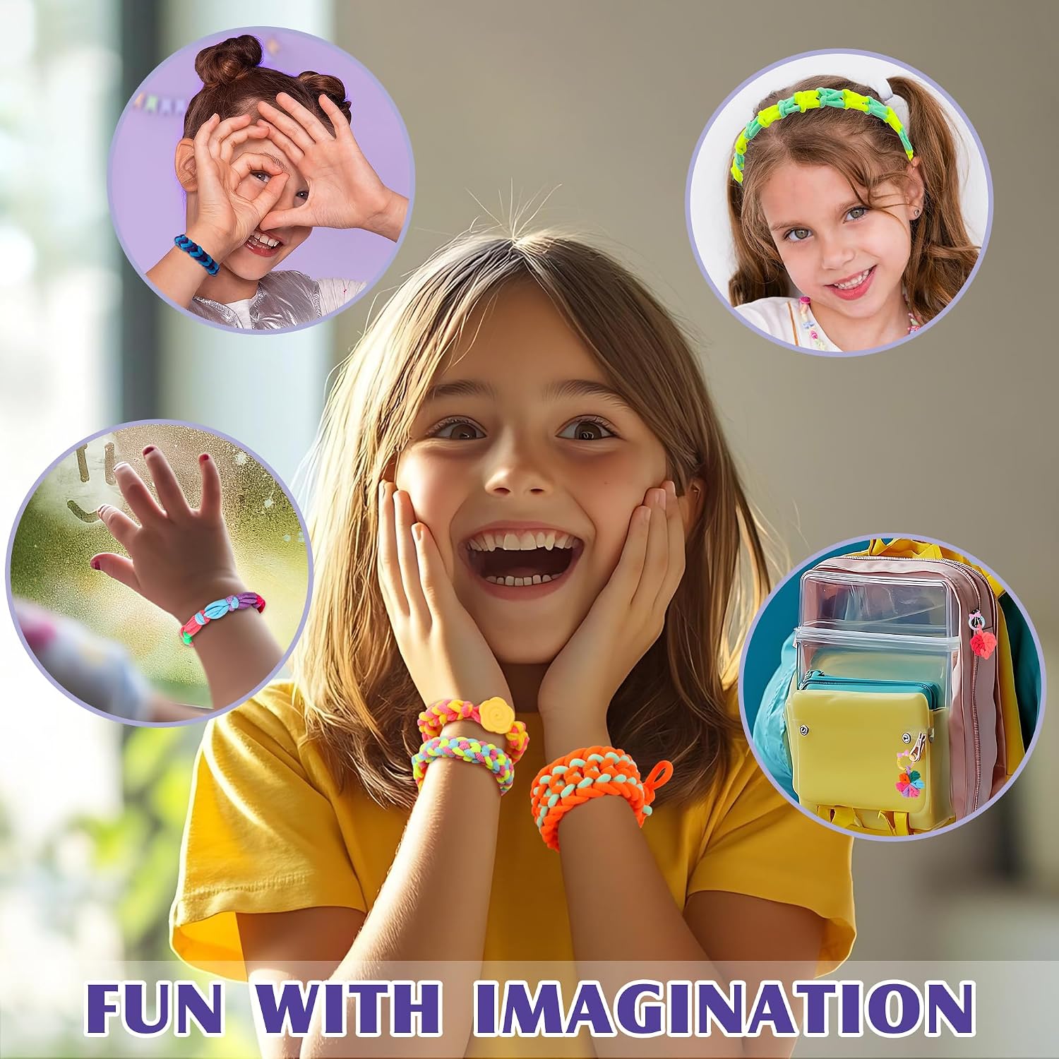 Detalle de DPAPDI Mermaid Bracelet Making Kit: Creative Jewelry Craft for Kids Aged 6-12