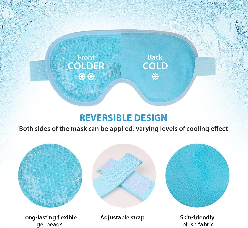 Thumbnail 3 de NEWGO Gel Reusable Cooling Eye Mask, Reversible Hot and Cold Pack