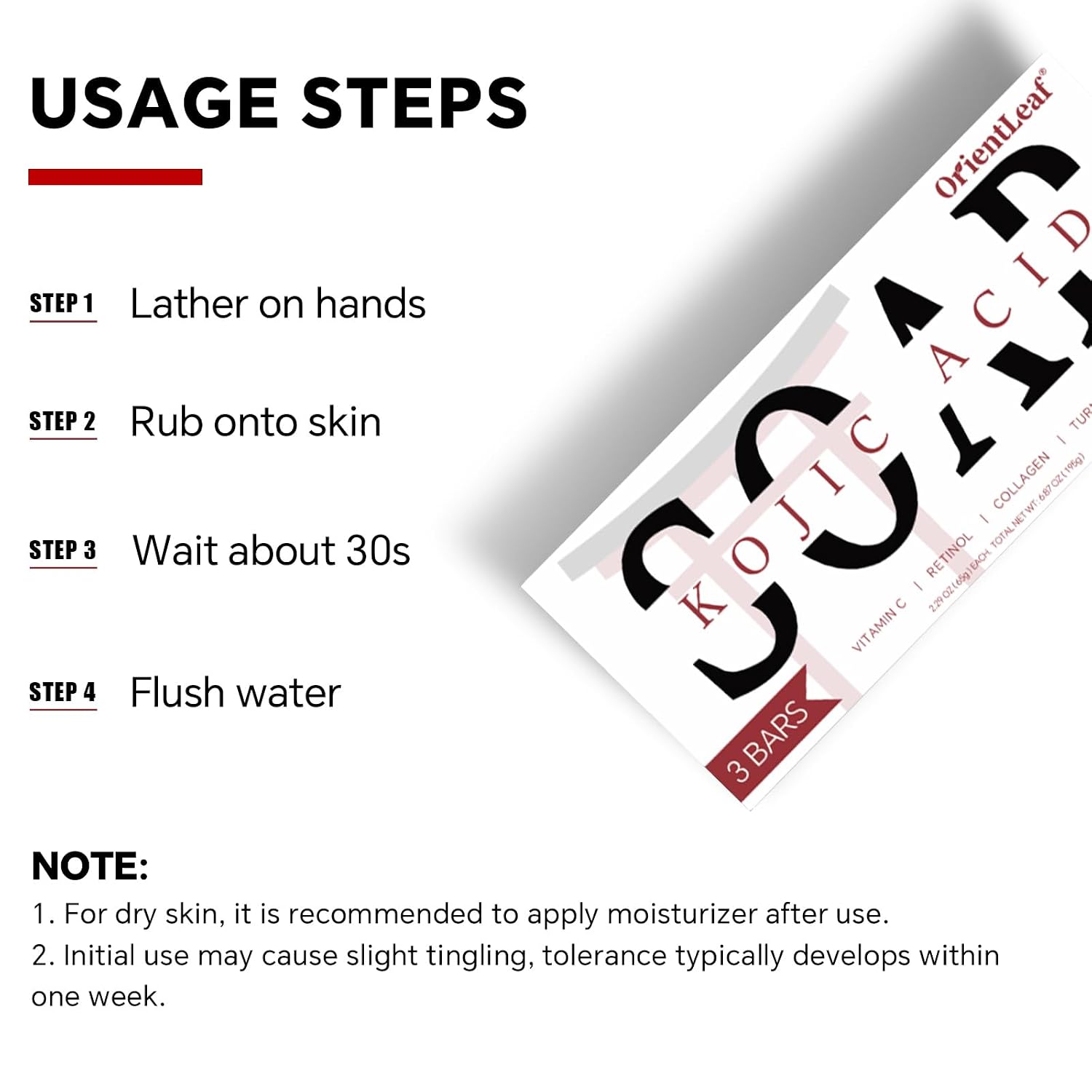 Thumbnail 5 de ORIENTLEAF Kojic Acid Soap 3-pack