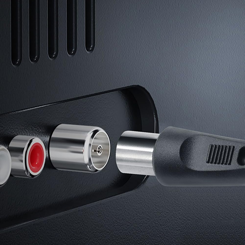 Thumbnail 6 de 2m Coaxial TV Aerial Cable with Male to Female Adapter
