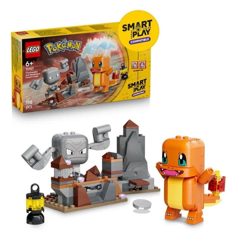 Thumbnail 3 de LEGO Pokémon SMART Play Duelo de Charmander y Geodude en la Caverna 72157 (198 piezas)