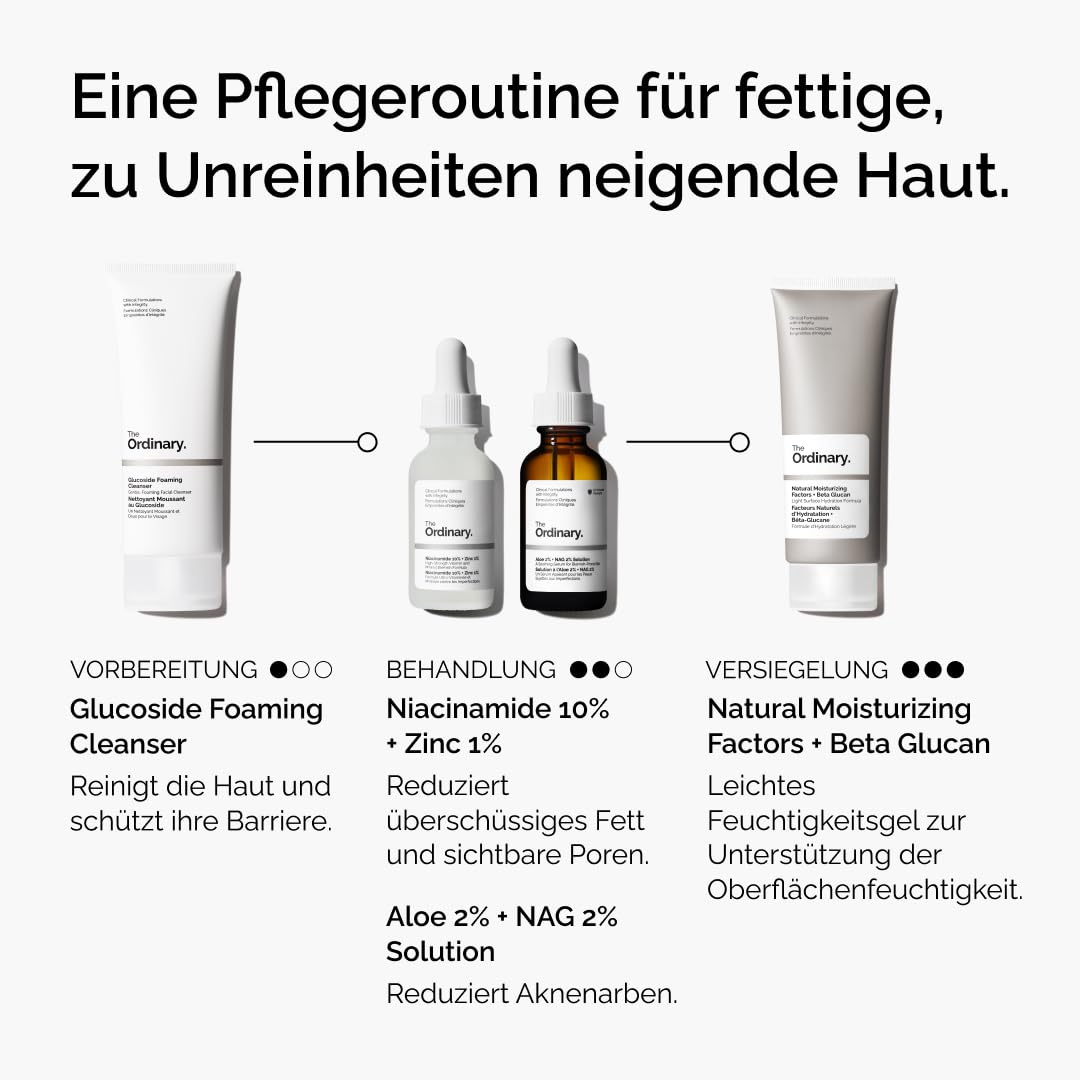 Detalle de The Ordinary Aloe 2% + NAG 2% Solution (30 ml) – beruhigende Pflege gegen Aknenarben