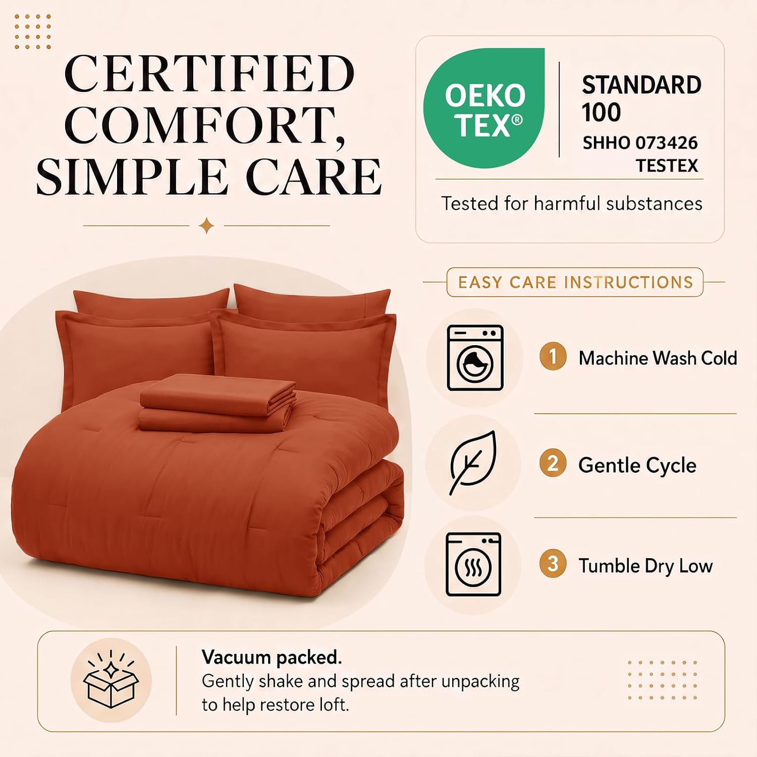 Detalle 2 de CozyLux Comforter Set, California King