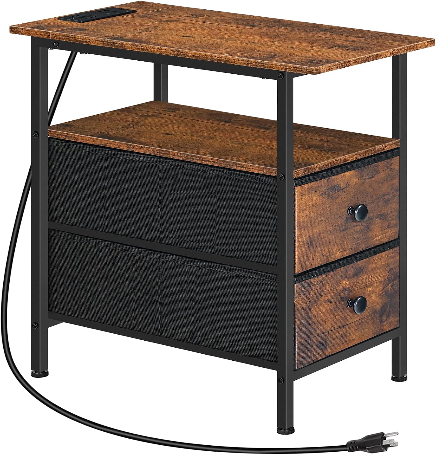 HOOBRO BF486UBZ01 End Table with Charging Station