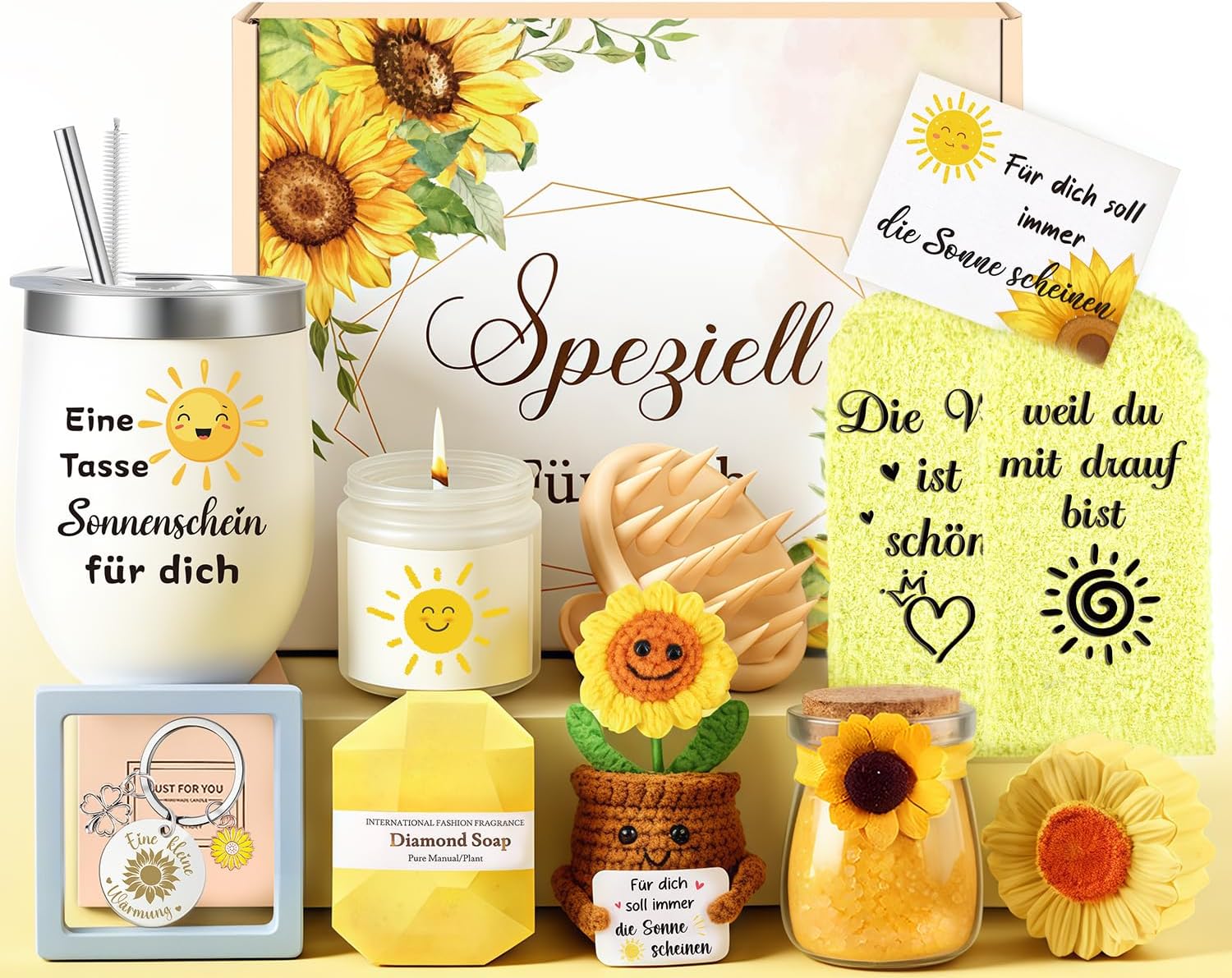 Detalle de Giftota Sonnenblumen Geschenkset 11-tlg