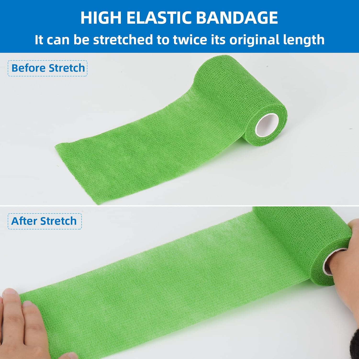 Thumbnail 3 de 12 Rollen selbsthaftender Kohäsionsverband 10 cm (rot) – elastische Haftbandage für Finger, Hand & Erste Hilfe