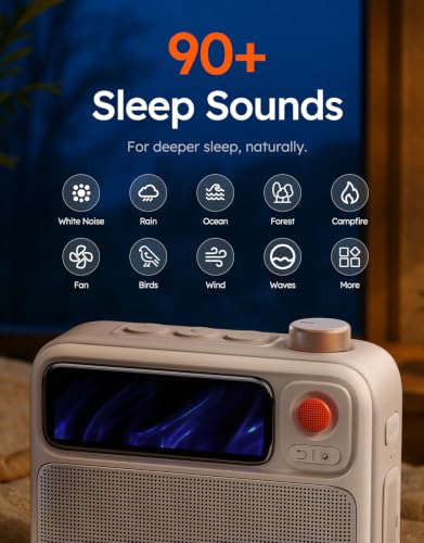 Thumbnail 2 de Divoom Flowtoo White Noise Machine, Bluetooth Speaker & Alarm Clock (White)
