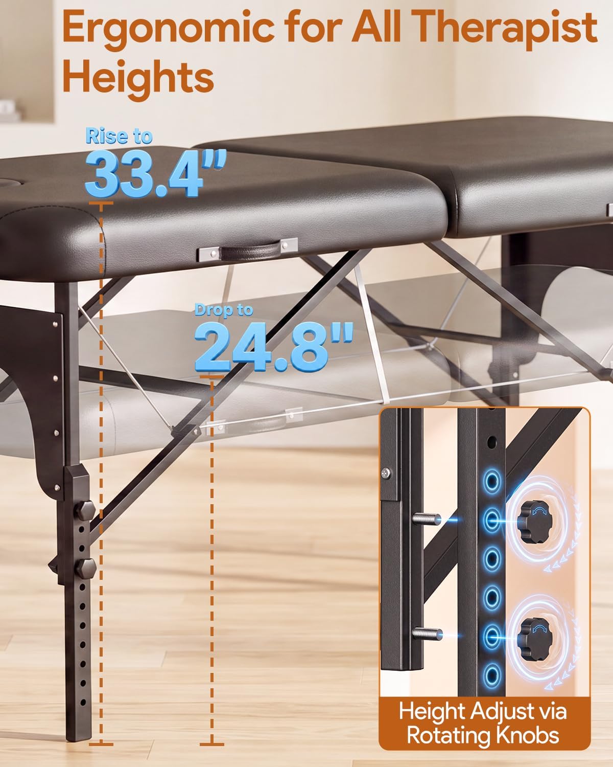 Thumbnail 4 de Brelley Portable Massage Table, 30.7-Inch Wide