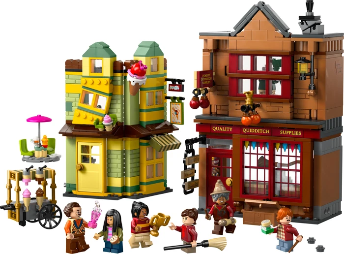 Detalle de LEGO Harry Potter 76452 Quidditch- und Fortescues Eissalon – Bausatz mit 795 Teilen
