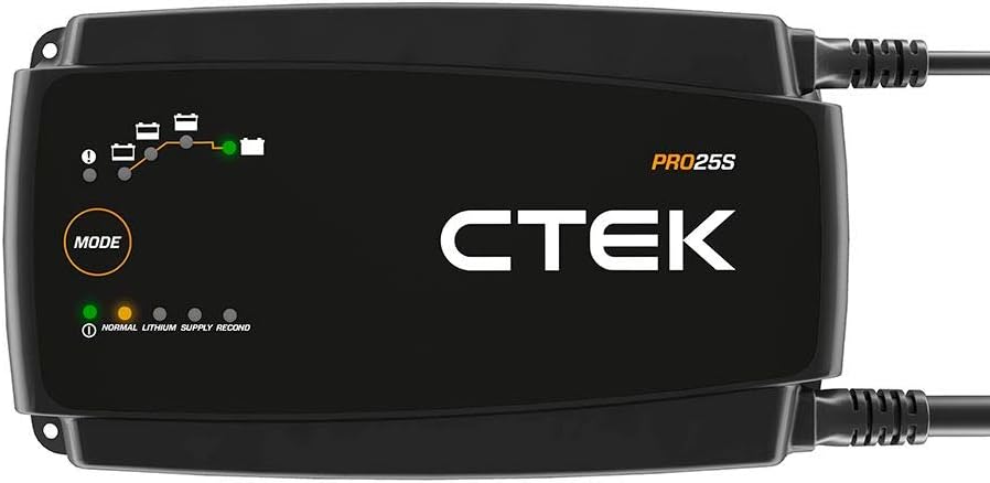 Detalle de CTEK Pro25S 12V Battery Charger, Power Supply and Maintainer for Lithium, Truck and Car