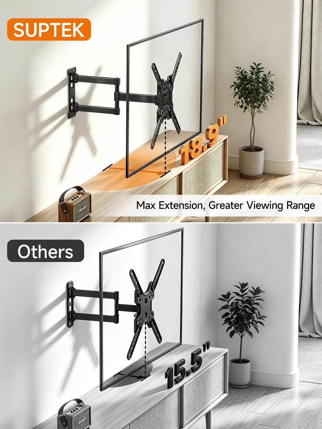 Detalle 2 de Suptek A1+ TV Wall Mount 55 lbs