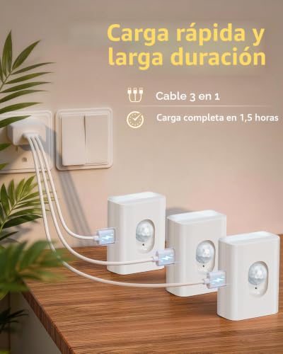 Thumbnail 3 de WILLED Luz LED para Escaleras con Sensor de Movimiento – Pack 4 piezas
