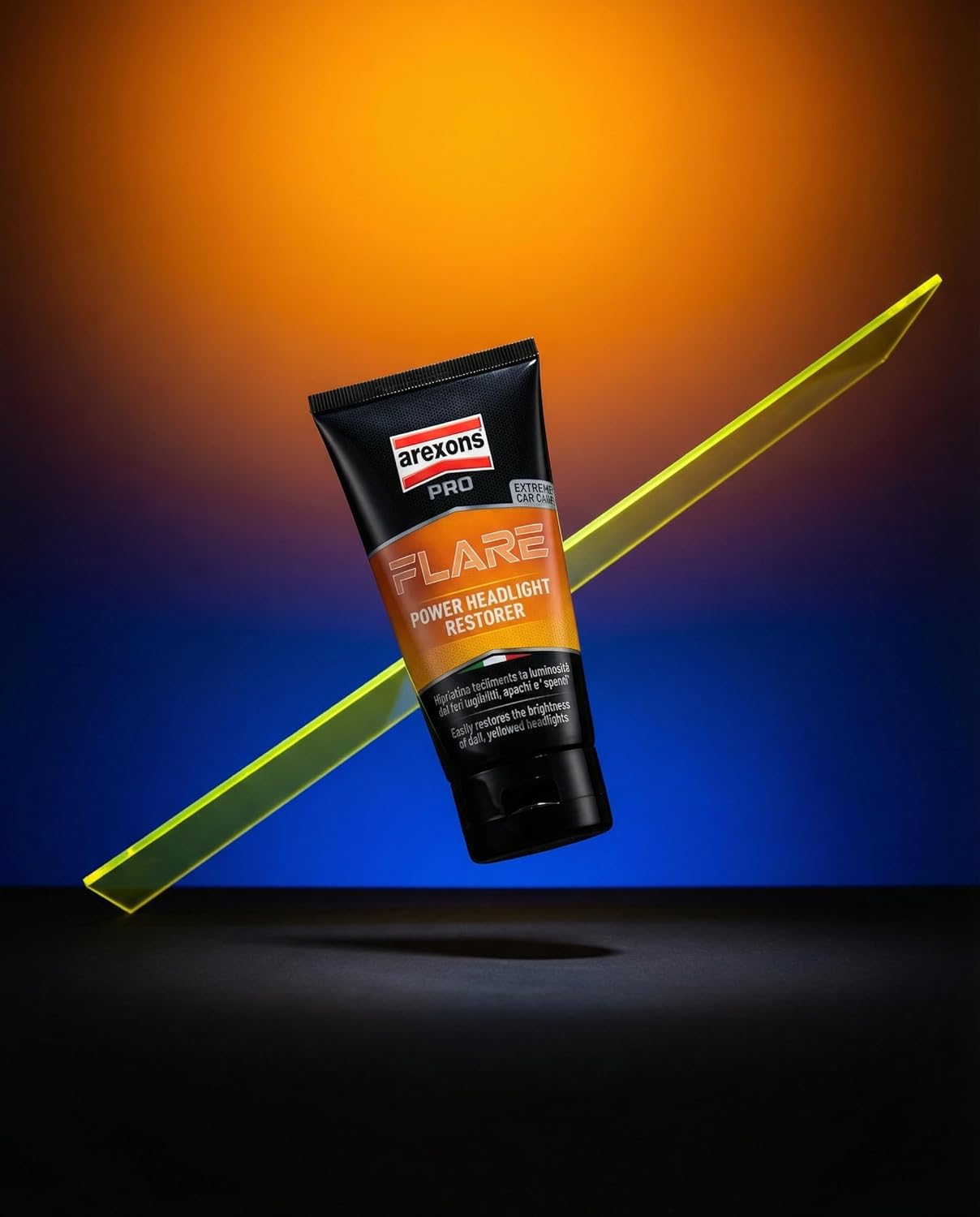 Detalle 2 de Arexons Car Care Pro FLARE - Super Rigenera Fanali: pasta 150 g per trasparenza e lucidatura
