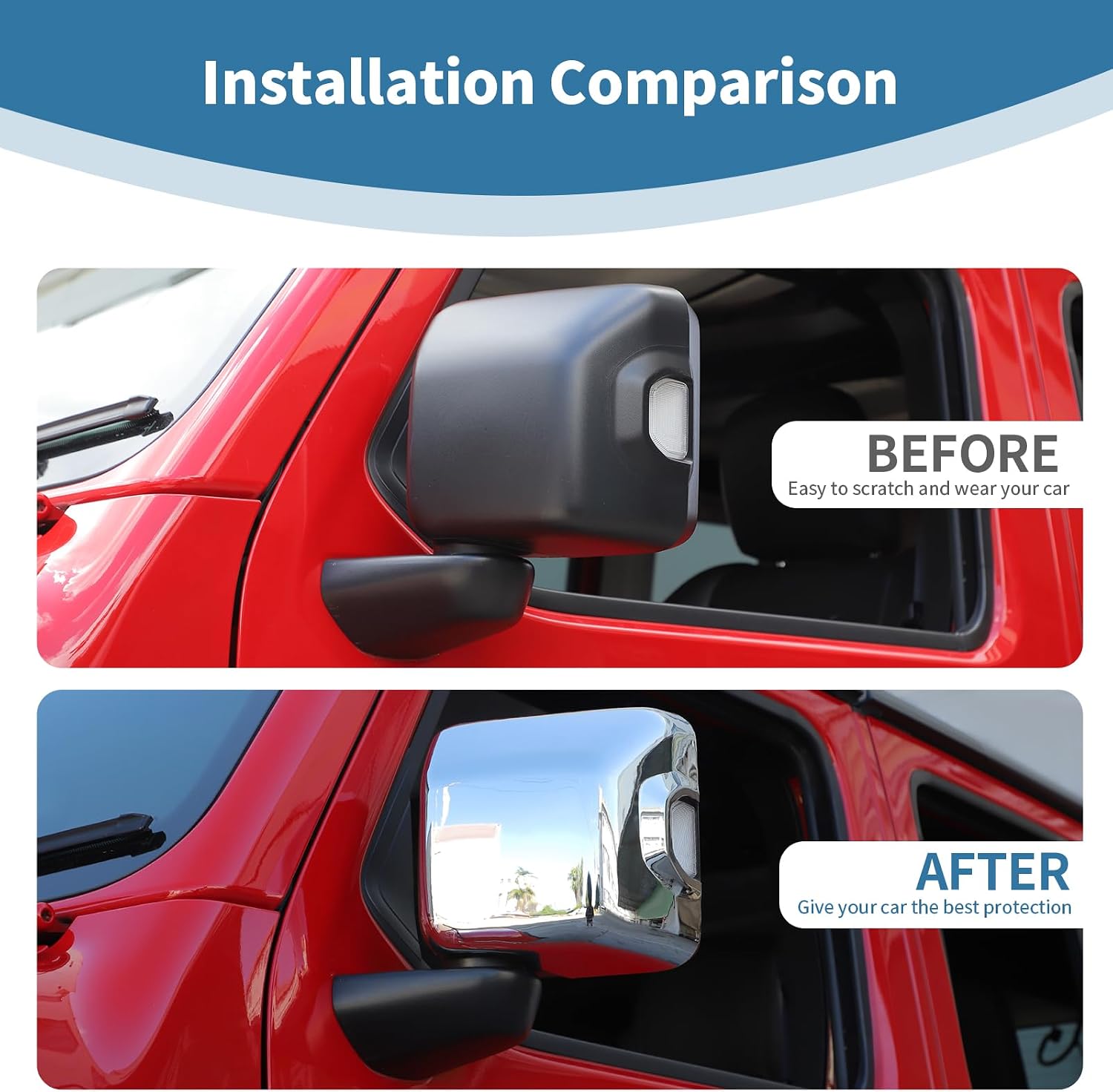 Detalle de PDKLIN Side Mirror Cap Covers ABS