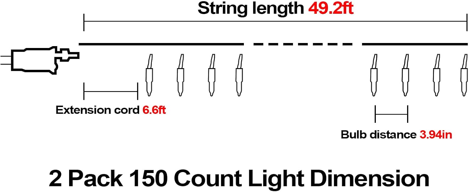 Thumbnail 4 de ILLUMINEW Orange String Lights, 150 Bulbs