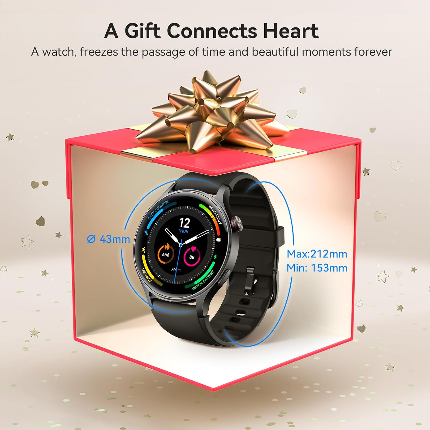 Thumbnail 6 de AEAC Smart Watch for Men and Women with 1.32" AMOLED Display, Hands-Free Calling, and 110+ Sports Modes