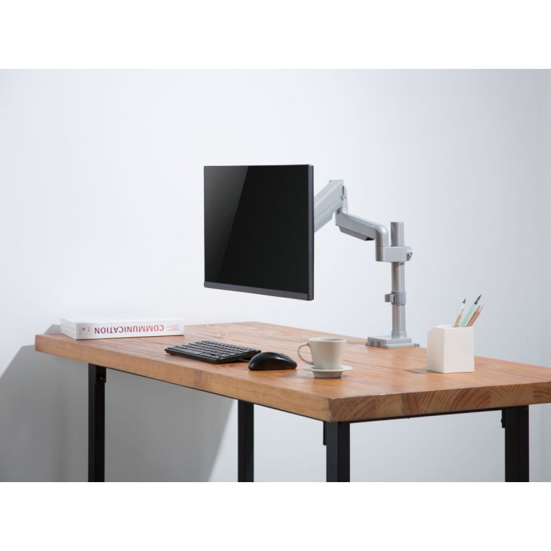 Detalle de Equip 650112: Soporte para Monitor 13"–27" con Brazo Inclinable y Giro 360º, Vesa 100x100, até 9 Kg