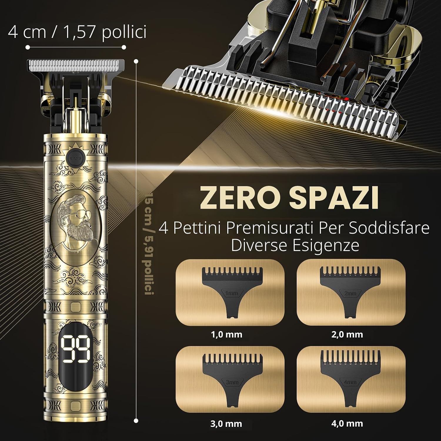 Thumbnail 5 de Tagliacapelli Uomo Trimmer professionale 1500 mAh