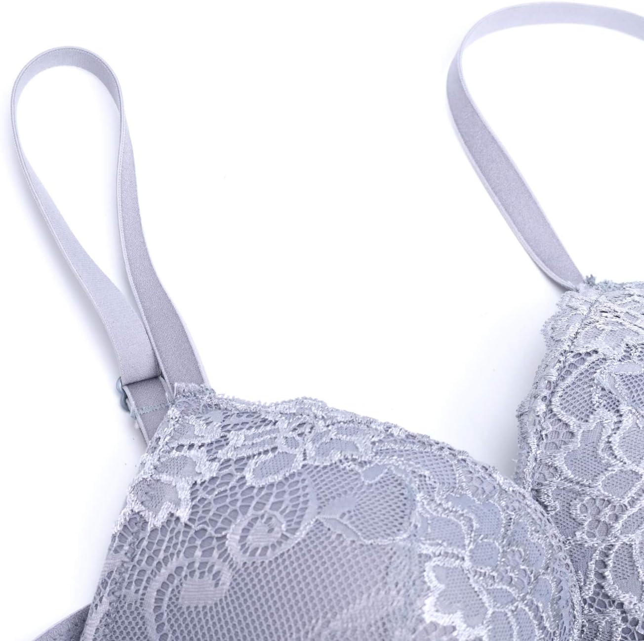 Thumbnail 6 de Deyllo Women’s Push Up Lace Bra Comfort Padded Underwire — Add One Cup