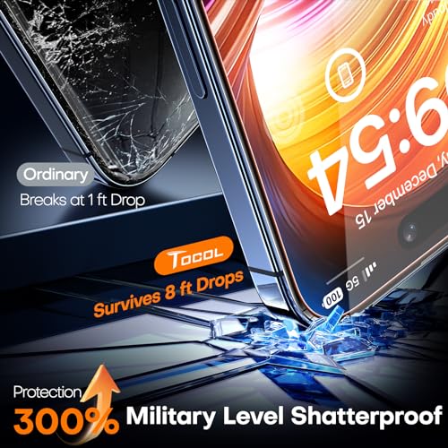 Detalle 2 de TOCOL Verre Trempé iPhone 15 Pro Max, protection 9H, 2 pièces ⚙