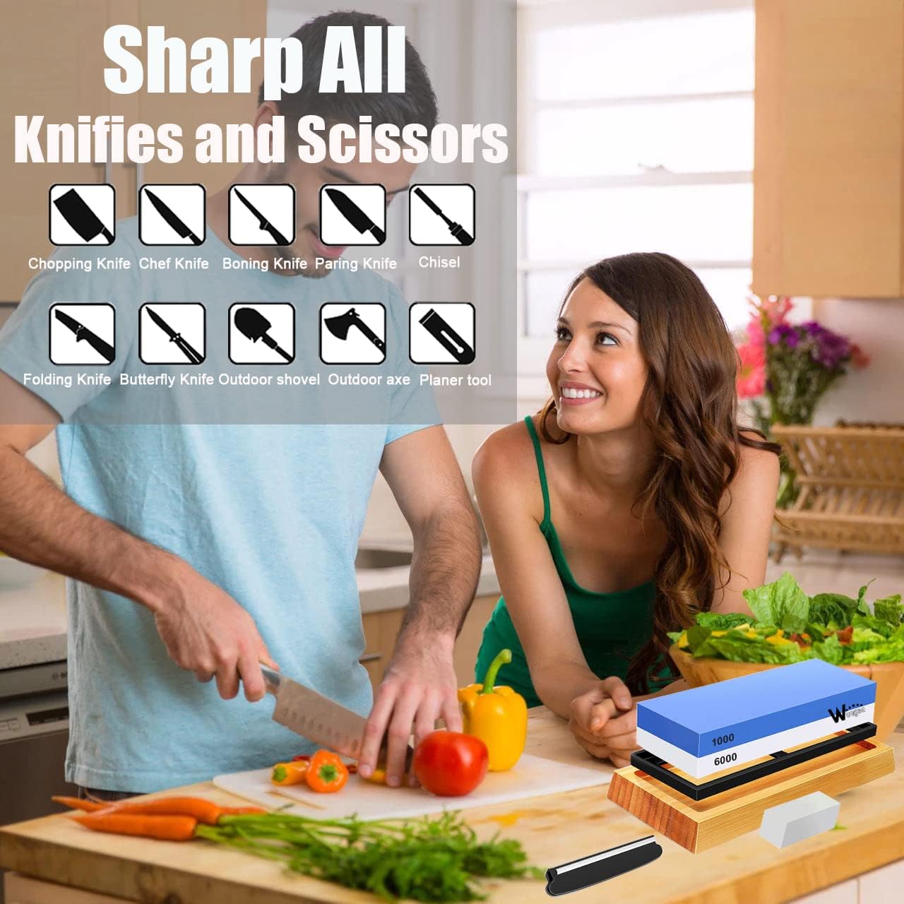Detalle 2 de Knife Sharpening Stone Kit 1000/6000 grit ๐ช