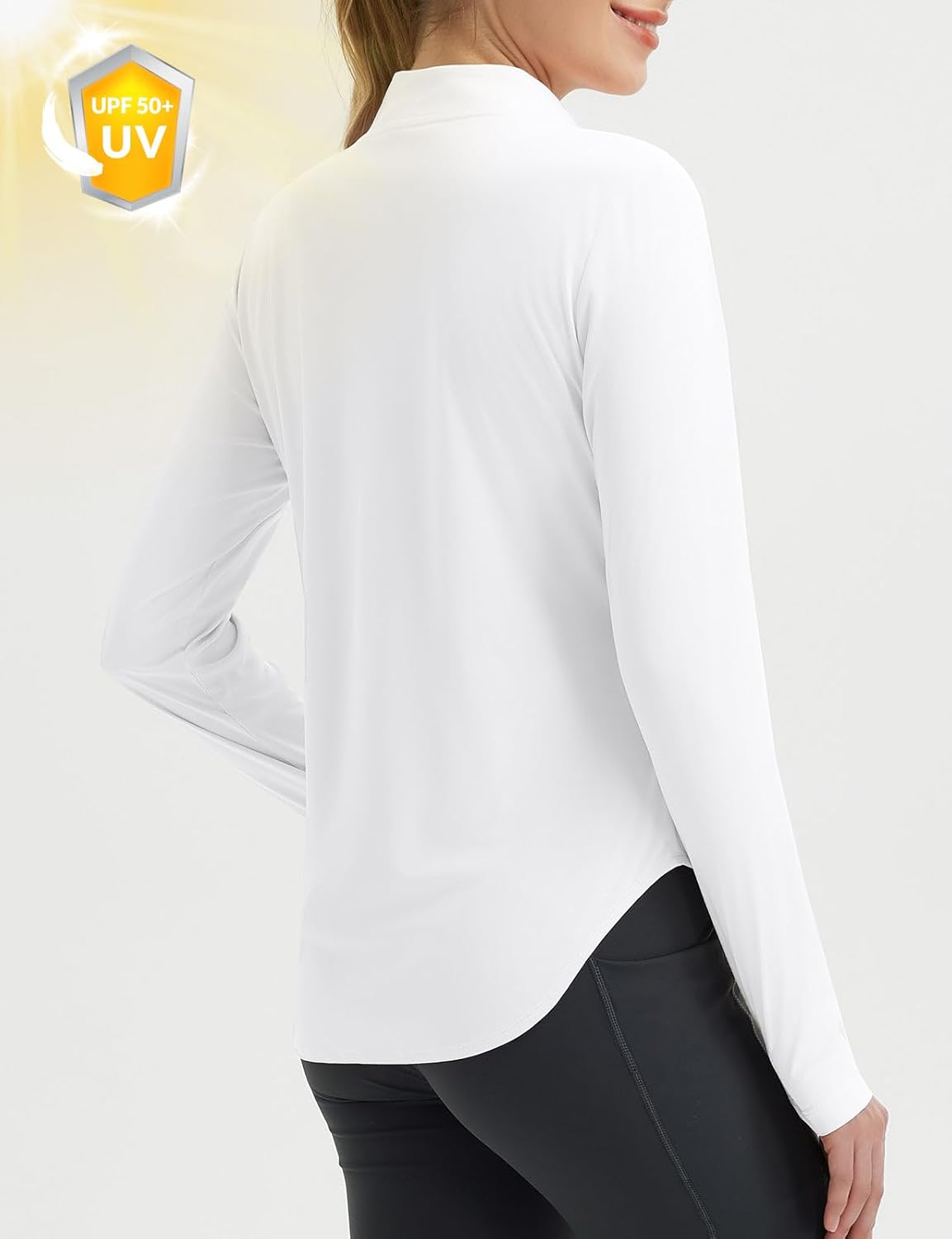 Thumbnail 1 de baleaf Women’s Sun Shirts for Hiking: Lightweight UPF 50+ Half Zip Sun Protection Rash Guard