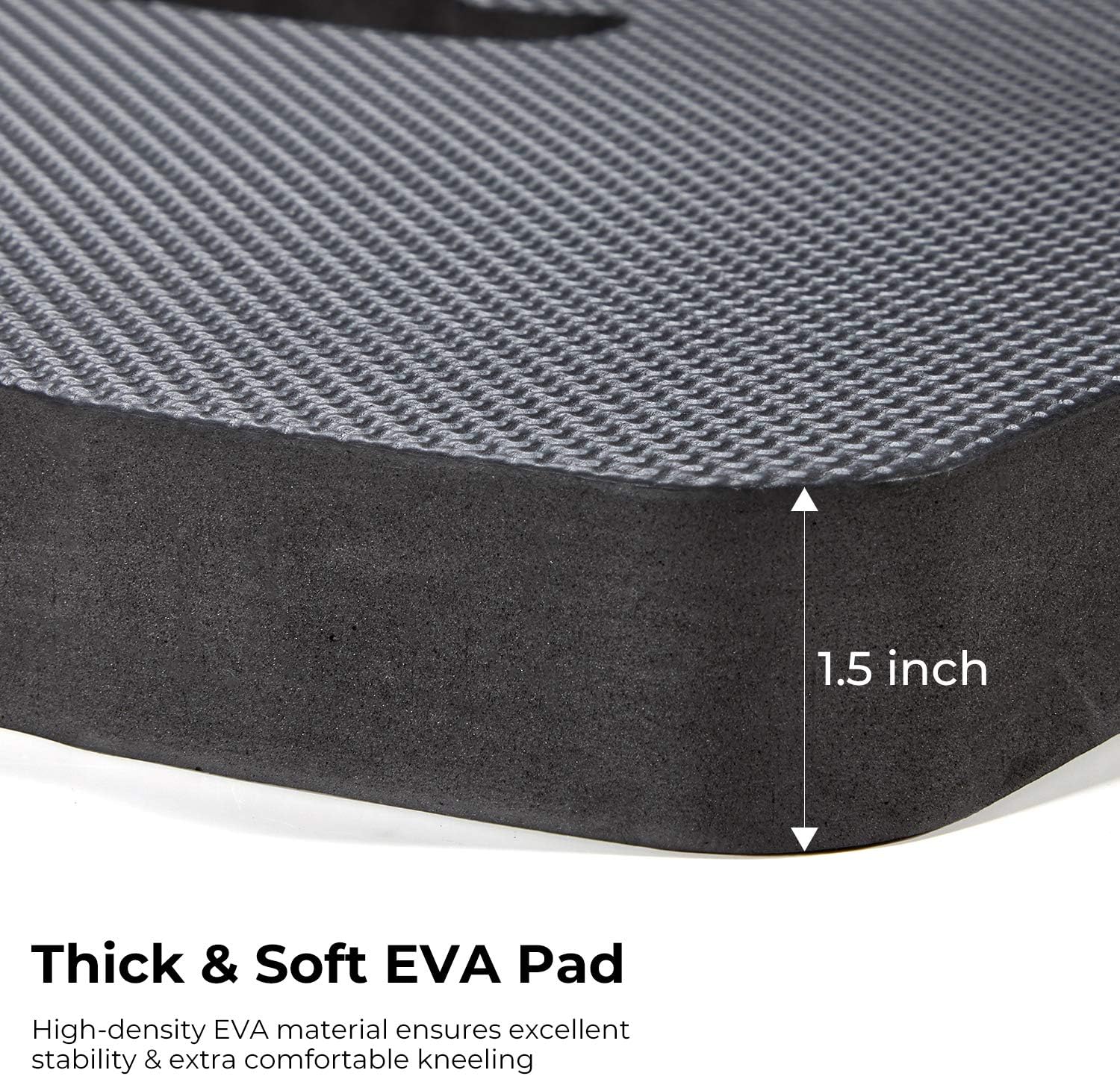 Detalle de Ohuhu Kniekissen Sitzkissen 2er-Set – 43 × 28 cm, 4 cm Dicke, EVA-Knieschutz für Garten, Haushalt und Werkstatt