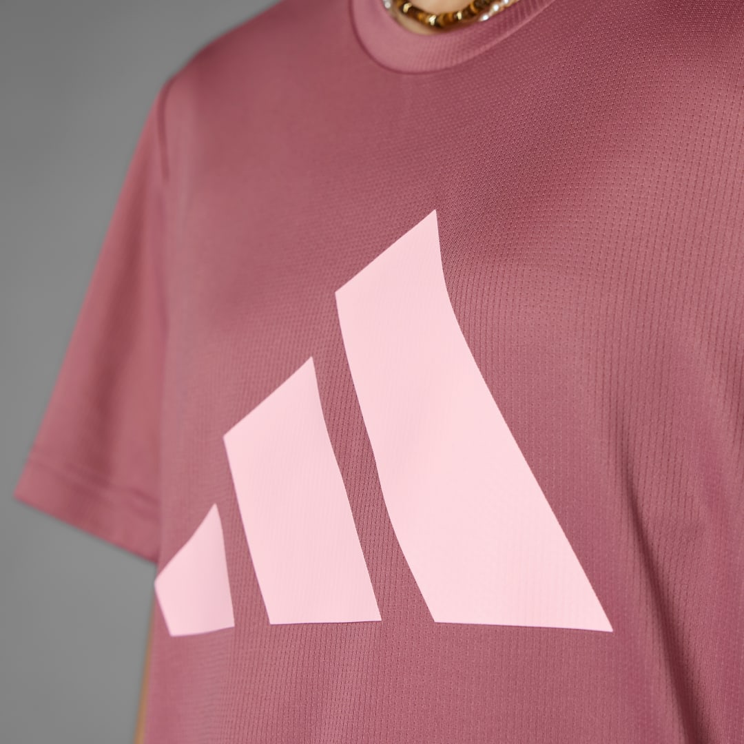 Detalle 2 de Camiseta Run It de Adidas: color Rosa, para entrenar con comodidad