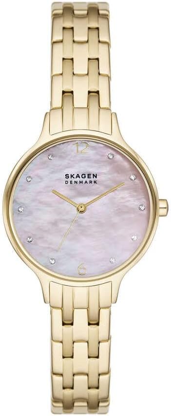Detalle 2 de Skagen Anita Lille Uhr für Damen – Quarz mit drei Zeigern und Edelstahlband