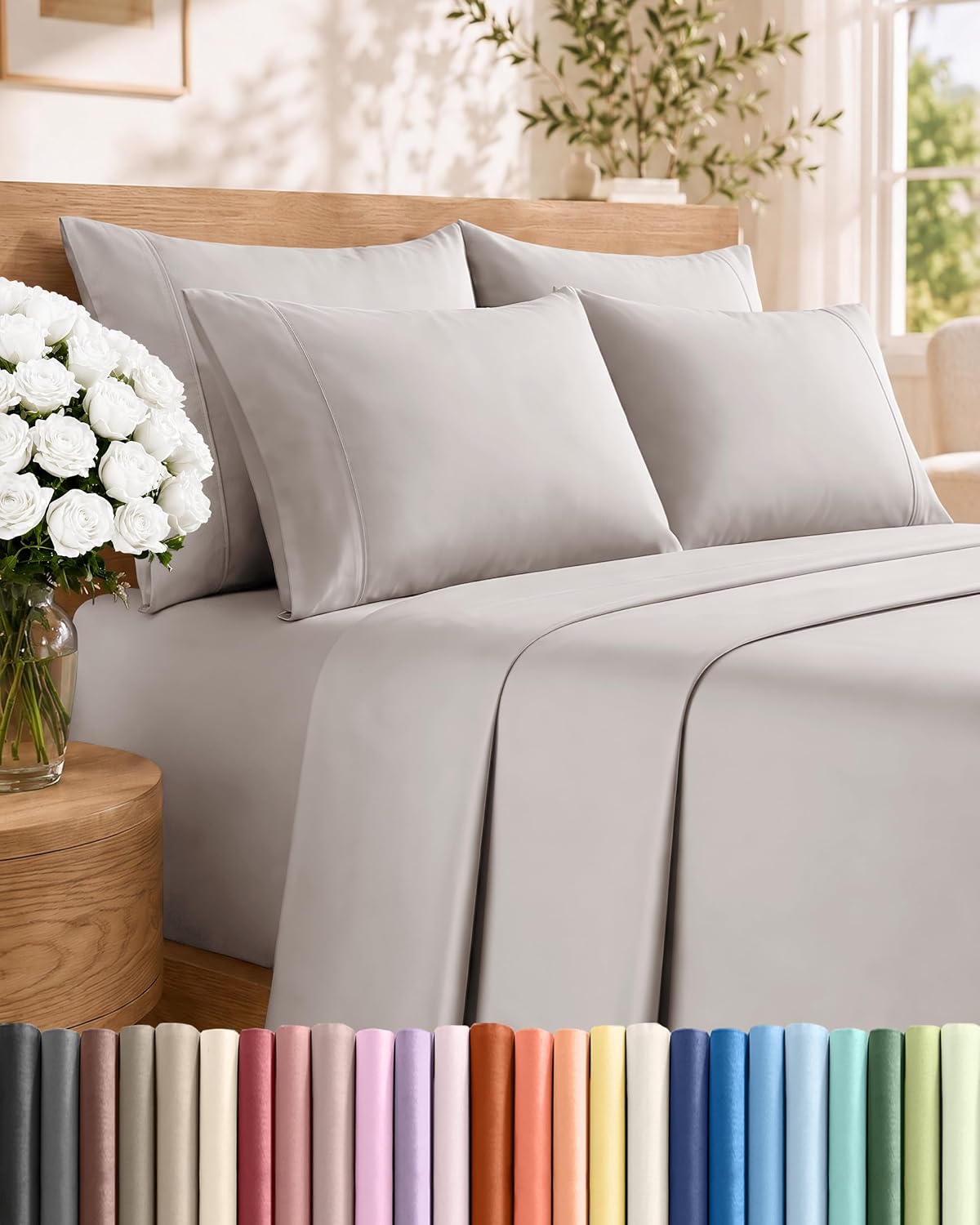 Detalle de Queen 6-Piece Sheet Set 16-inch pockets