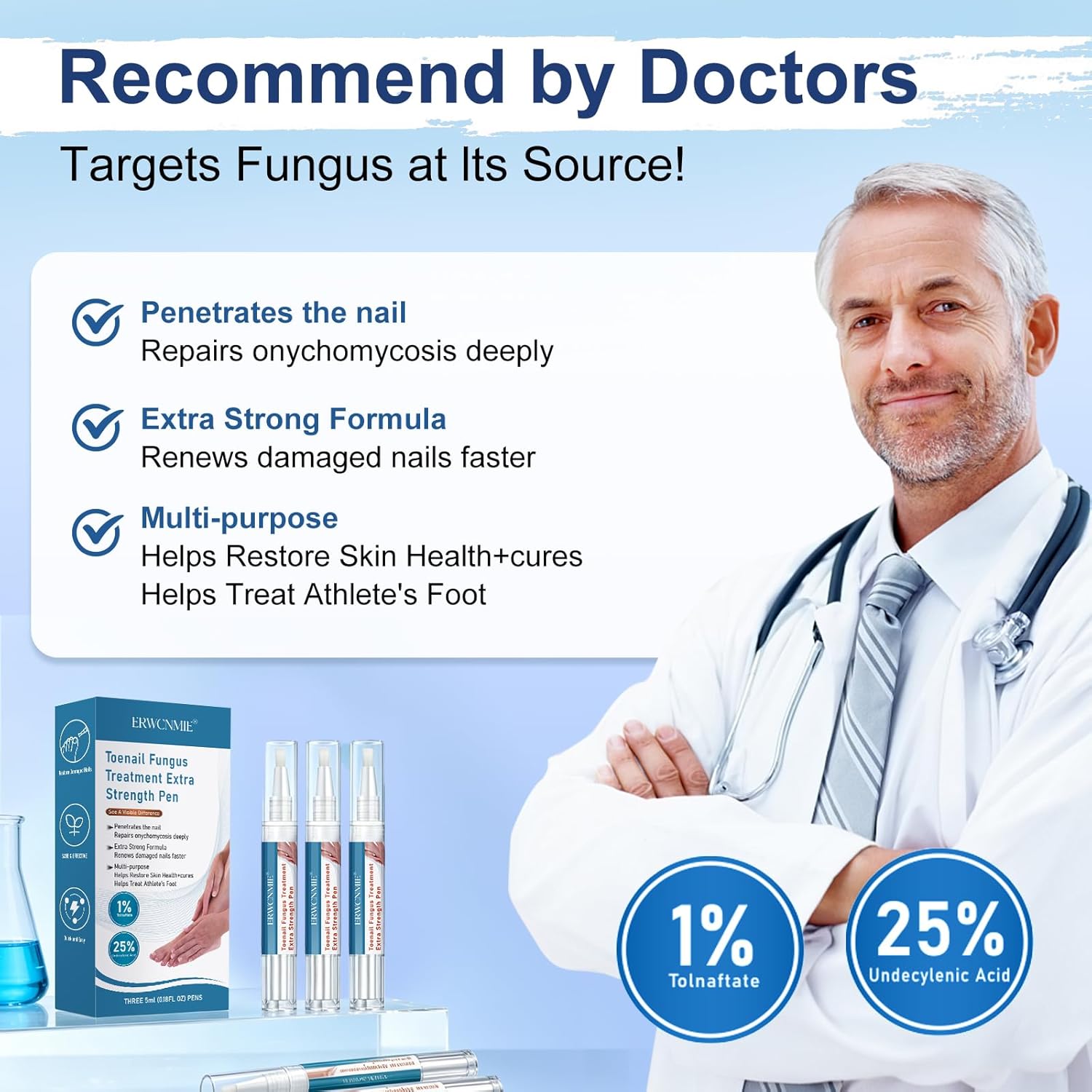 Thumbnail 6 de Toenail Fungus Treatment Extra Strength: Fungi Nail Pen, 25% Undecylenic Acid, 6-Piece Kit