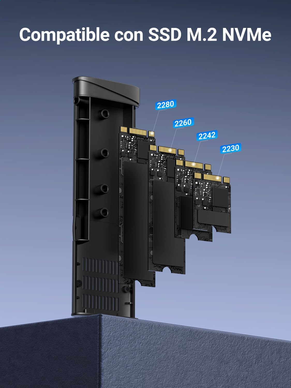 Detalle 2 de UGREEN Case SSD esterno M.2 NVMe